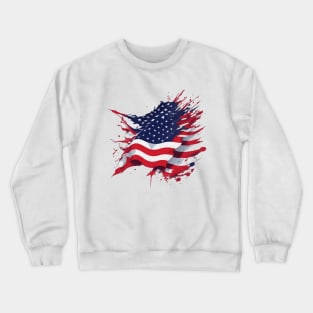 Patriotic shirt Made In USA Crewneck Sweatshirt